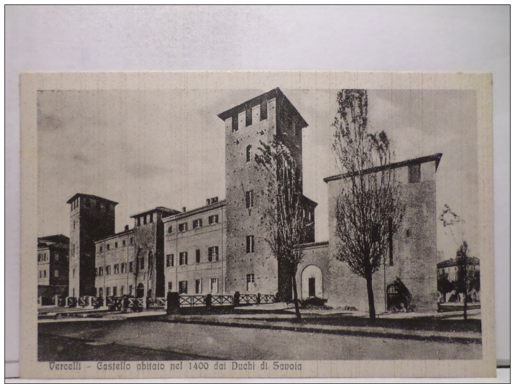 FBi,COLL.CARTOLINA POSTALE,POSTCARD,EUROPA,ITALIA,PIEMONTE,VERCELLI,ANIMATA,PANORAMICA - Vercelli