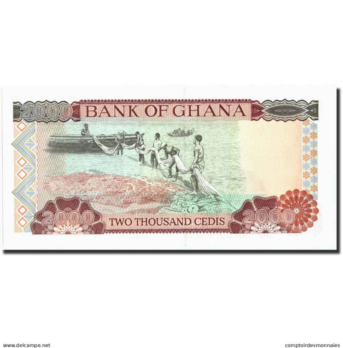 Billet, Ghana, 2000 Cedis, 1995, 1995-01-06, KM:30b, NEUF - Ghana