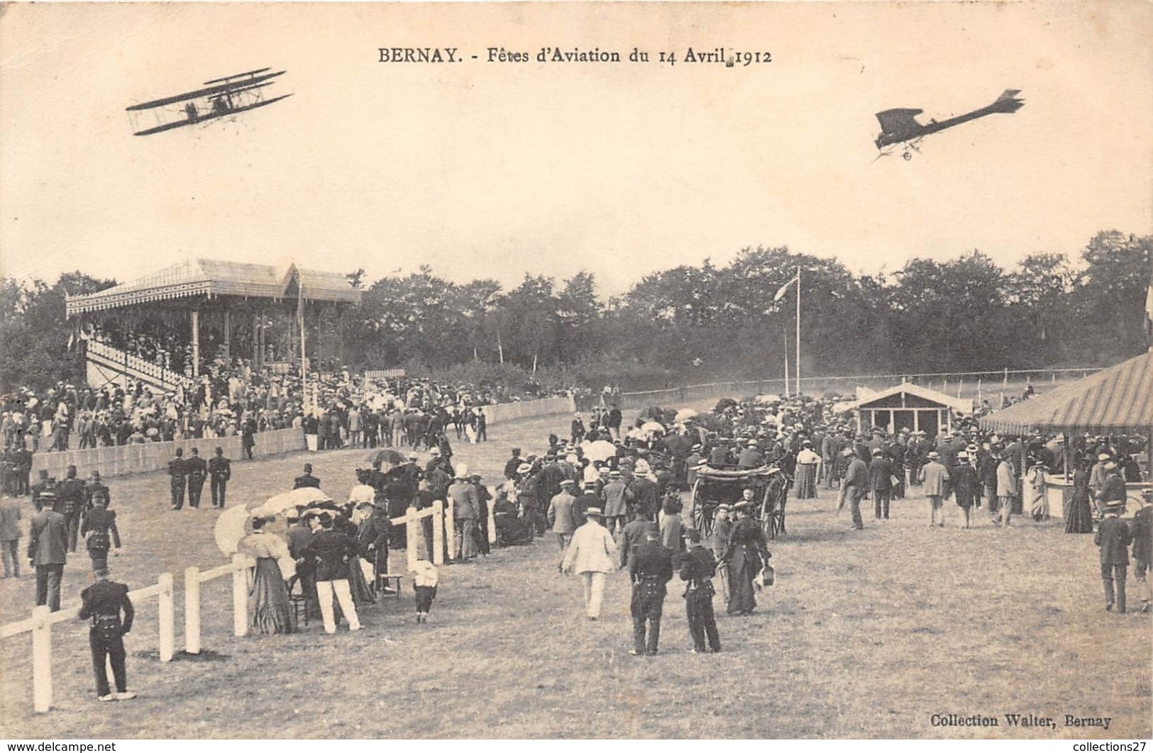 27-BERNAY- FÊTES D'AVIATION DU 14 AVRIL 1912 - Bernay