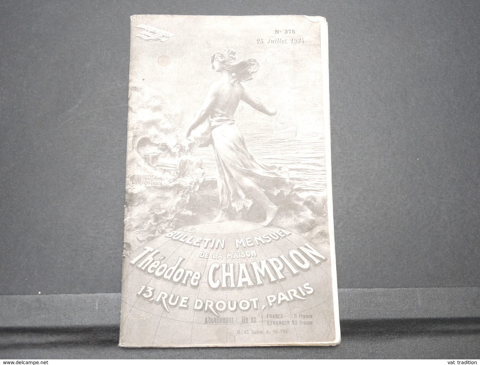 FRANCE - Bulletin Mensuel De La Maison Champion En 1934 - L 7974 - Catalogues For Auction Houses