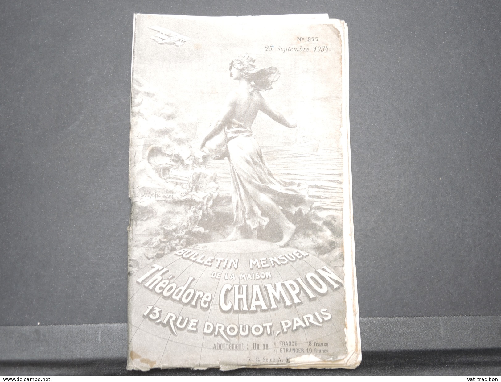 FRANCE - Bulletin Mensuel De La Maison Champion En 1934 - L 7976 - Catalogues For Auction Houses