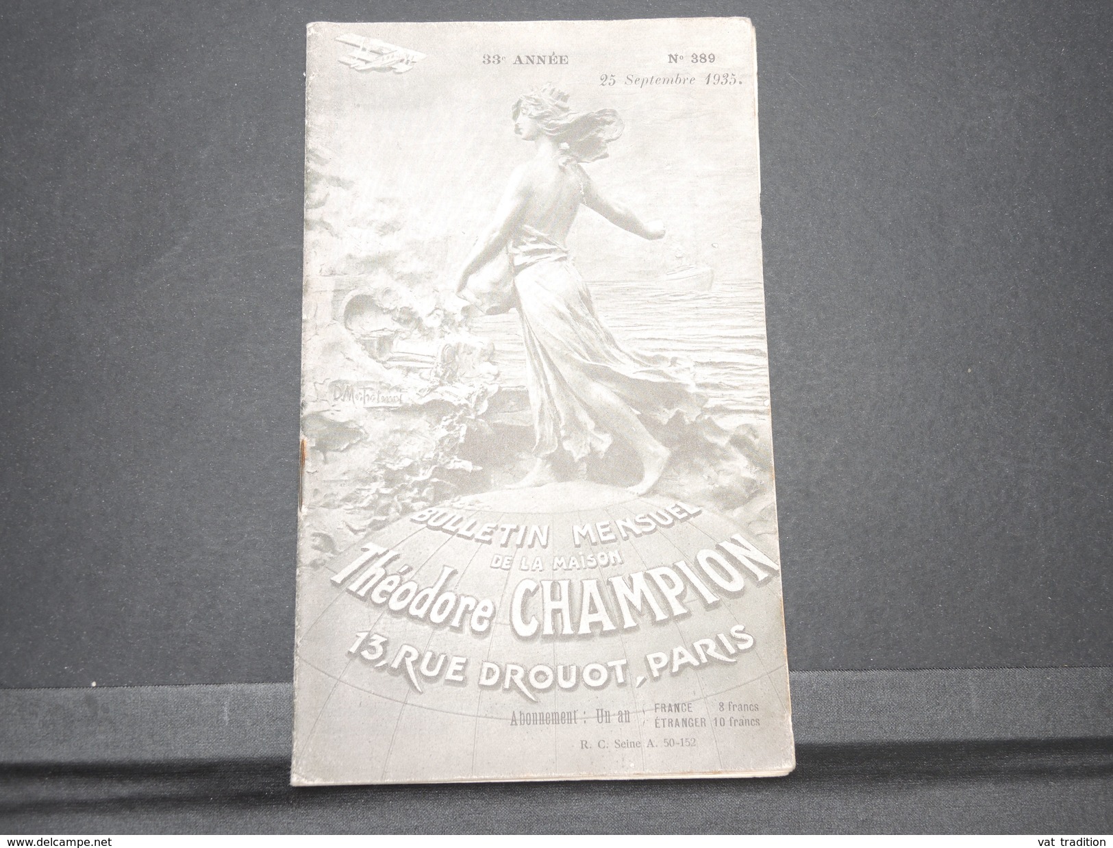 FRANCE - Bulletin Mensuel De La Maison Champion En 1935 - L 7984 - Catalogues For Auction Houses