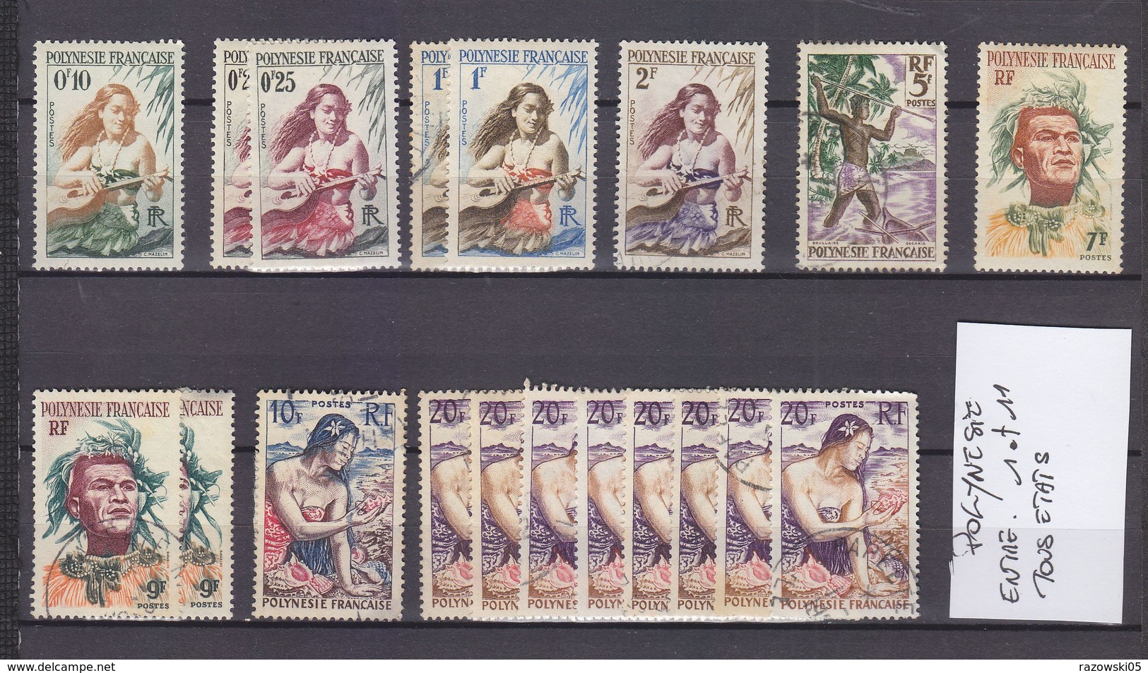 FRANCE. TIMBRE. COLONIE. DOM TOM. . POLYNÉSIE. ENTRE N° 1 ET 11. - Used Stamps