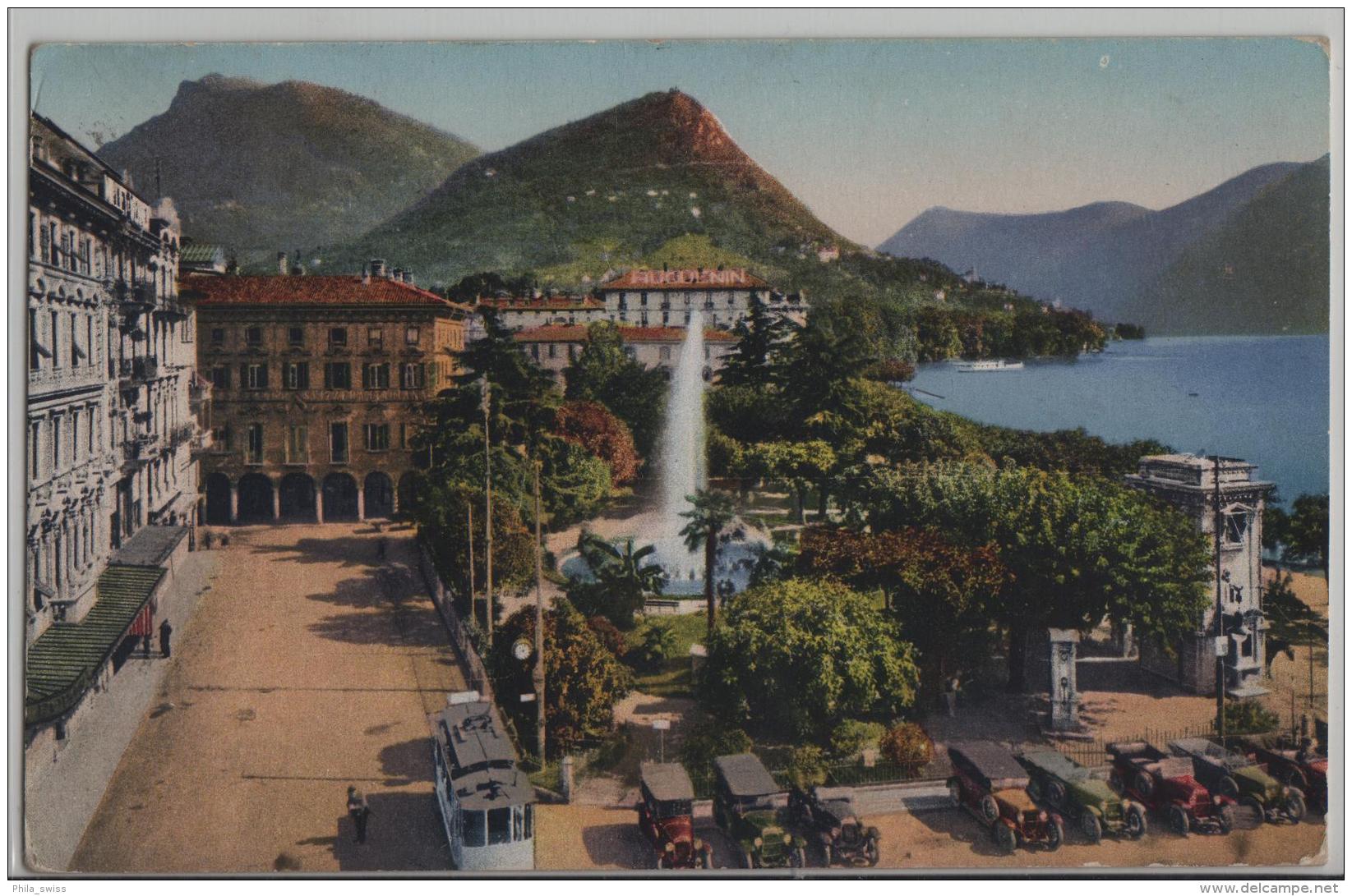 Lugano - Piazza Manzoni E Giardino - Lugano