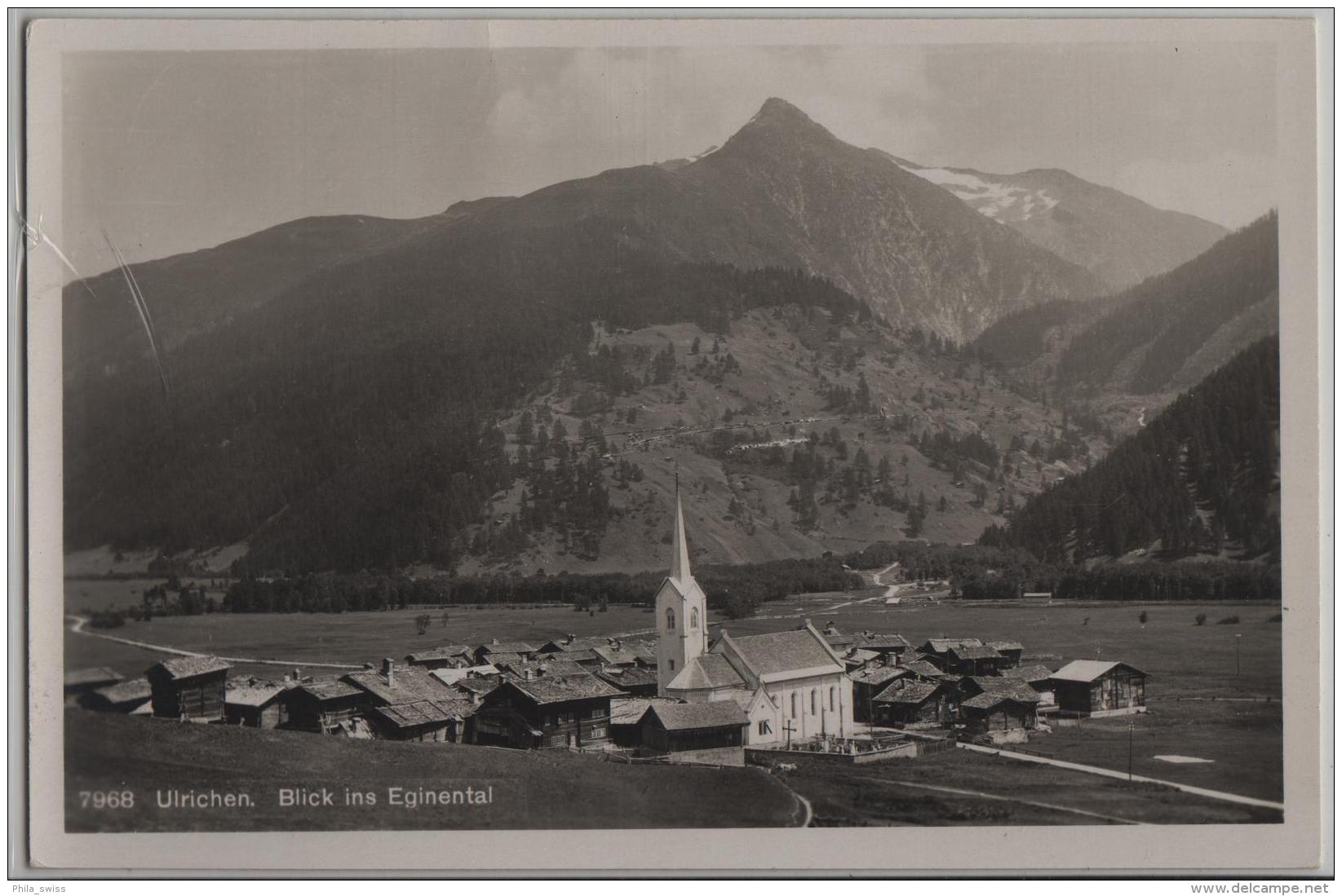 Ulrichen - Blick Ins Eginental - Phototypie No. 7968 - Ulrichen