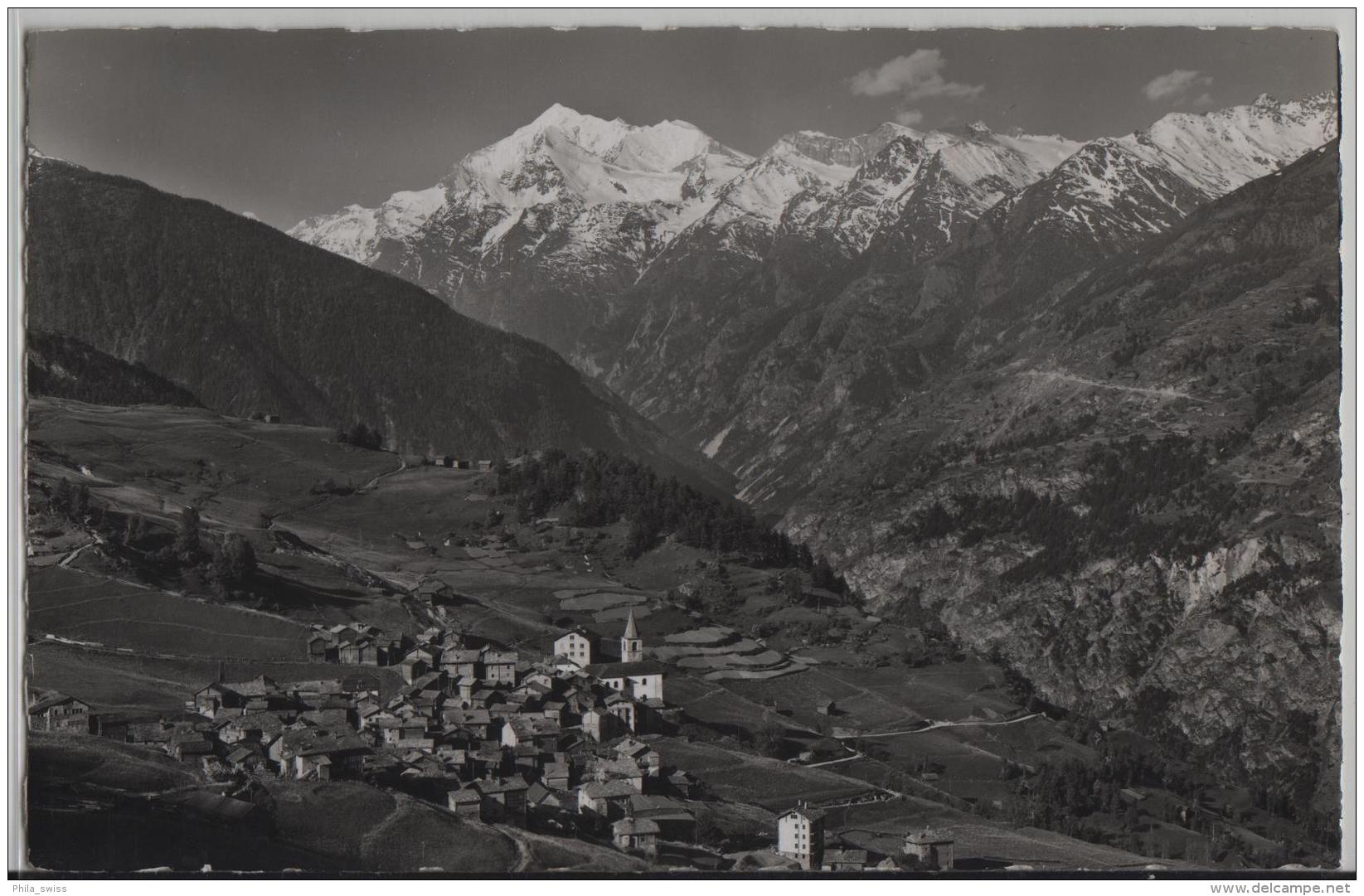 Visperterminen Mit Weisshorn - Photo: E. Gyger No. 9509 - Visperterminen