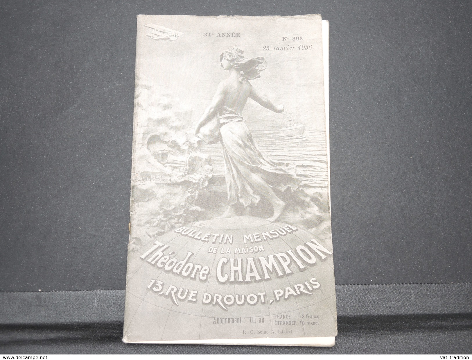 FRANCE - Bulletin Mensuel De La Maison Champion En 1936 - L 7988 - Catalogues For Auction Houses