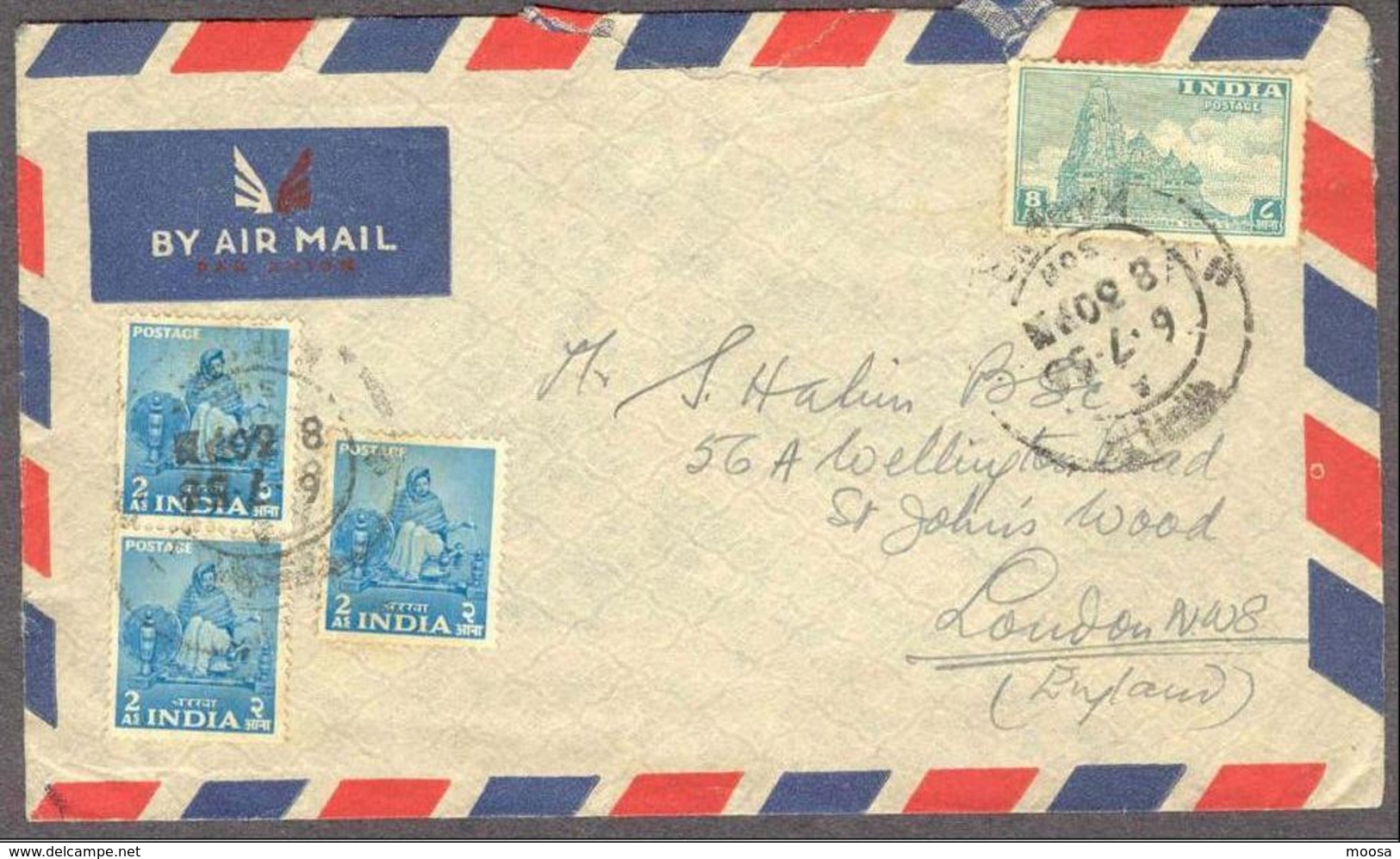 USED COVER 1956 (AS SCAN) - Covers & Documents