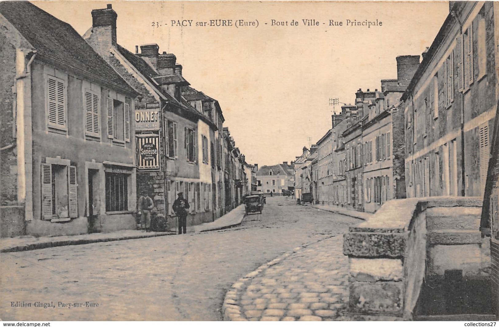 27-PACY-SUR-EURE- BOUT DE VILLE-RUE PRINCIPALE - Pacy-sur-Eure