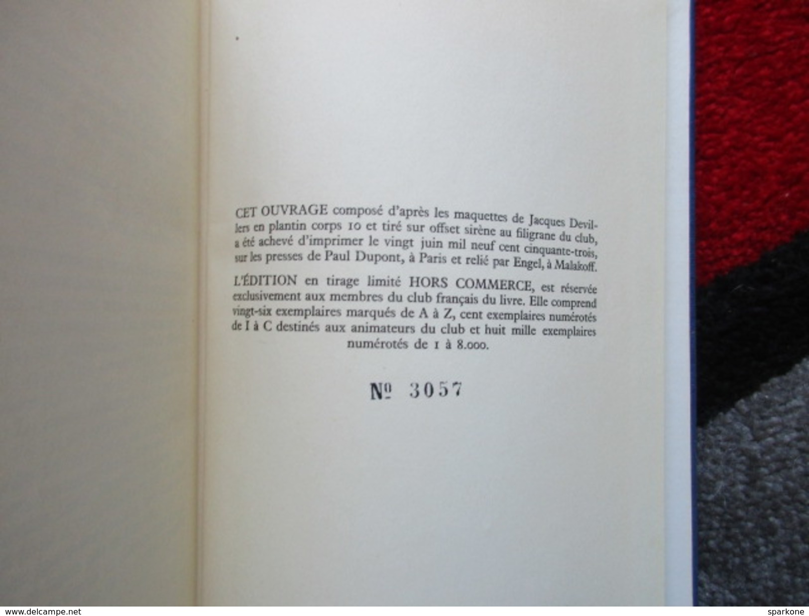 Le Chapelier Et Son Chateau (A.J. Cronin) éditions Le Club Français Du Livre De 1953 - Andere & Zonder Classificatie