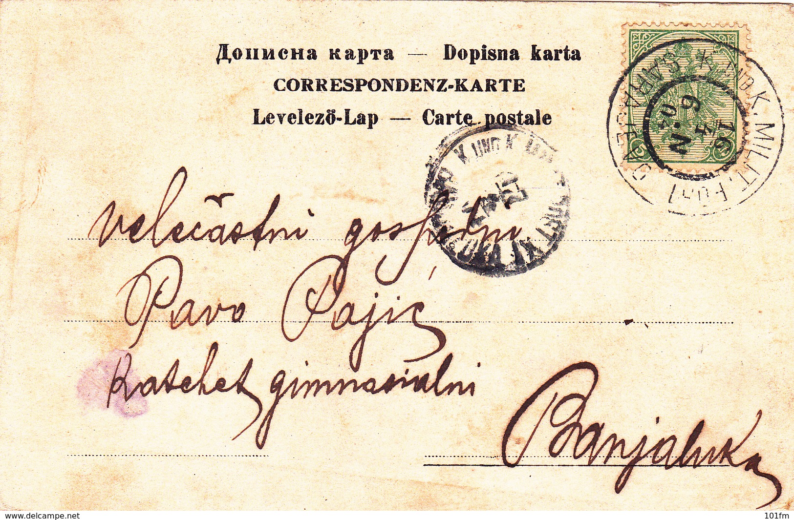 BOSNA I HERCEGOVINA, SARAJEVO - MARKTPLAZ 1904 K.u.K. MILITARPOST - Bosnia Erzegovina