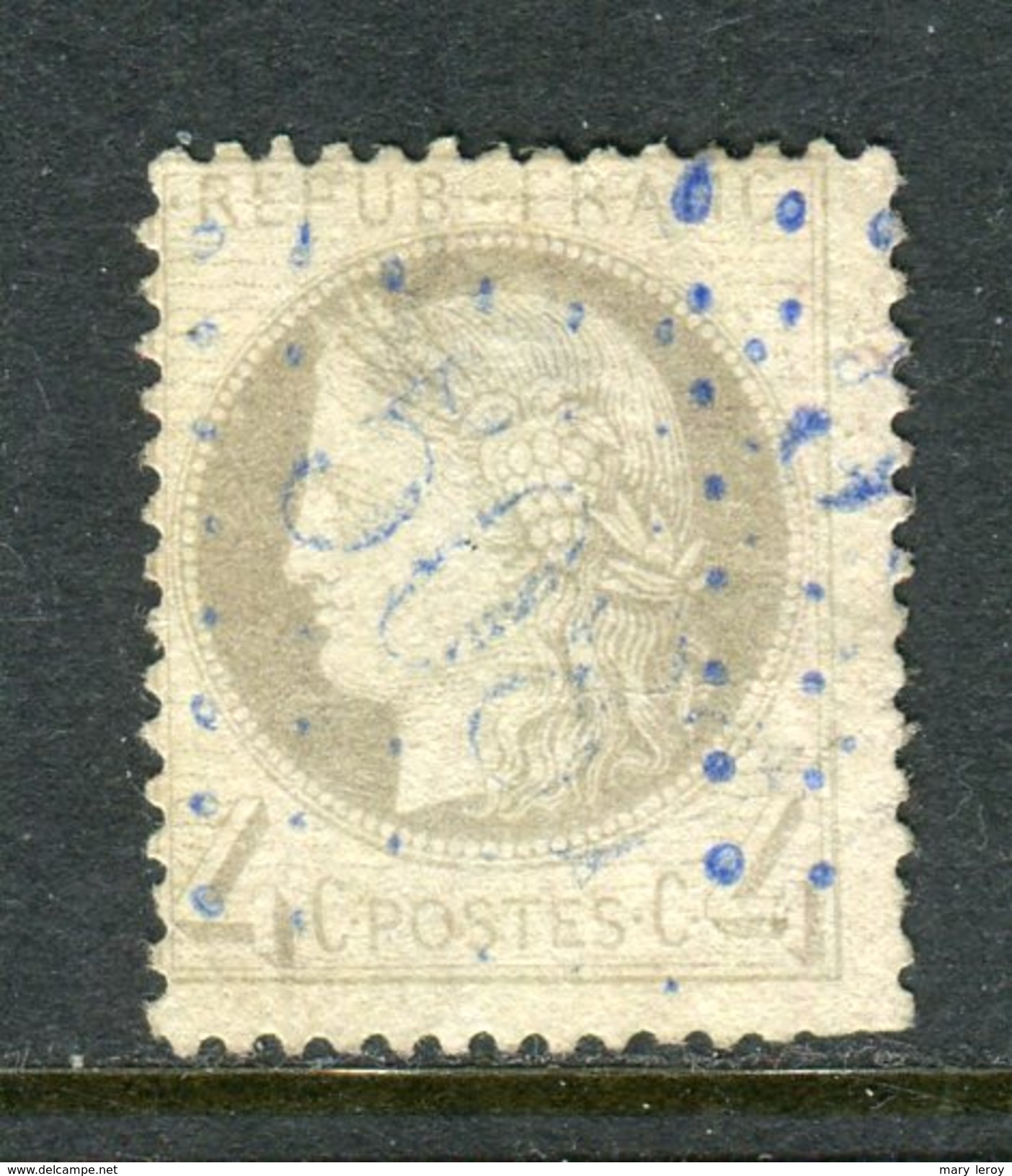 Rarissime N° 52 - Cachet GC Bleus 5087 Du BFE D' IBRAÏLA - 1871-1875 Ceres