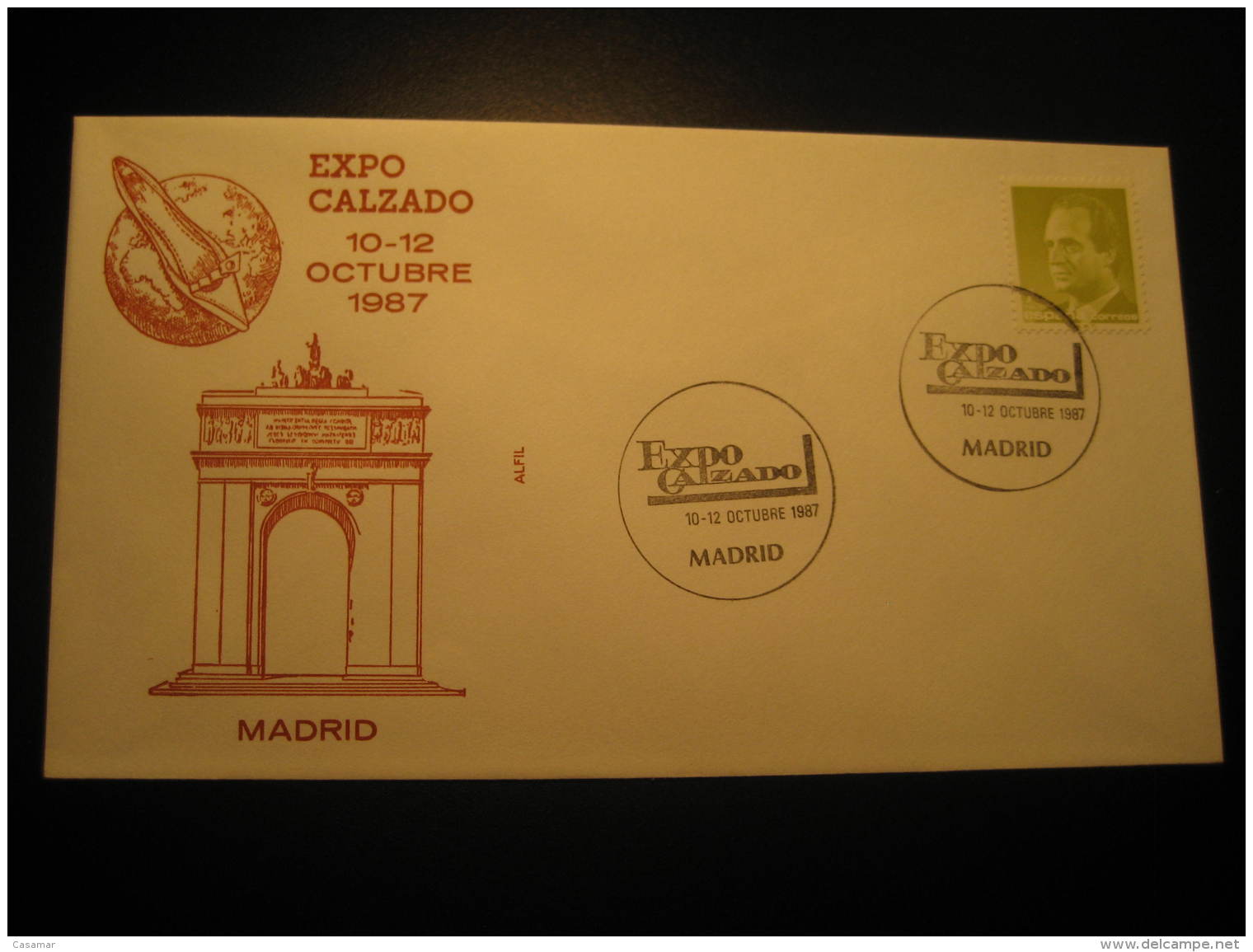 EXPO CALZADO Shoes Footwear Shod Textile Fashion MADRID 1987 Cancel Cover SPAIN - Textil