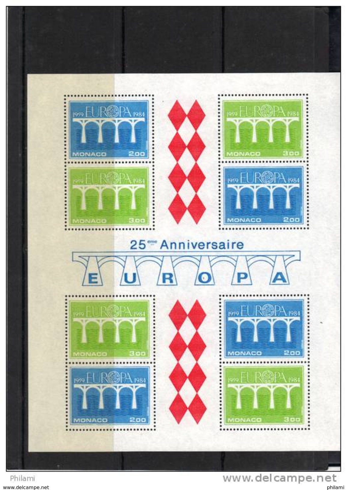 MONACO Y&T BL 28, ** MNH 1984 EUROPA CEPT. - Blocks & Sheetlets