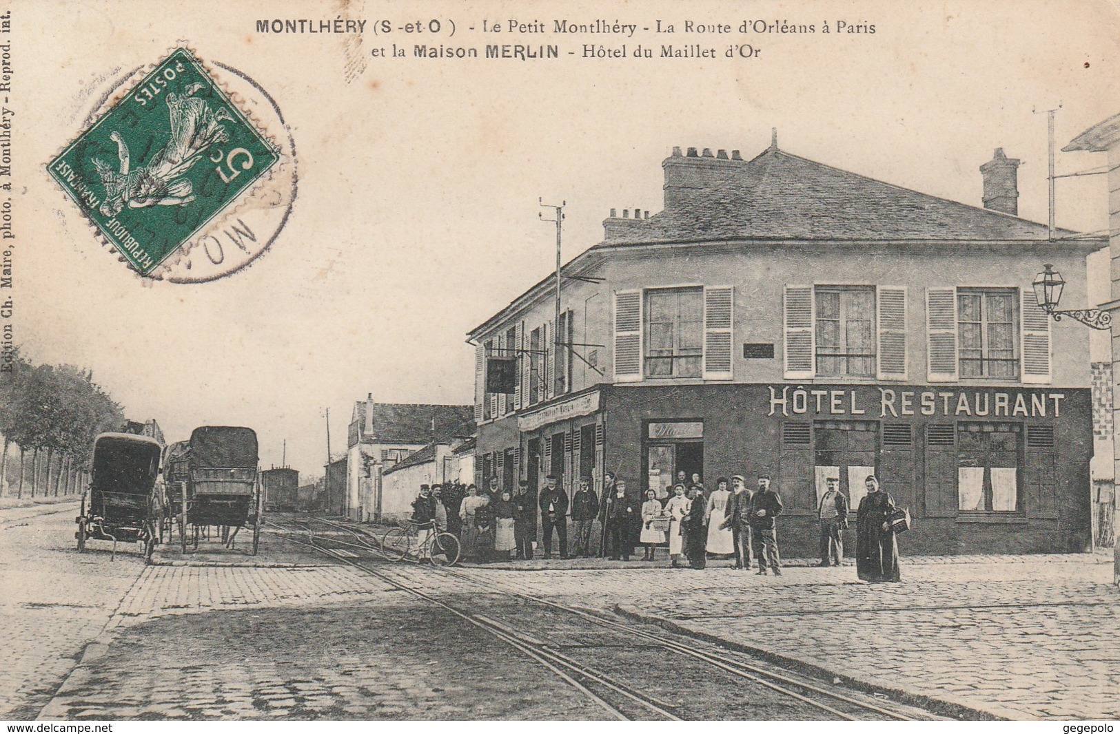 MONTLHERY - Le Petit Montlhéry - La Route D'Orléans à Paris Et La Maison MERLIN - Hotel Du Maillet D'Or - Montlhery