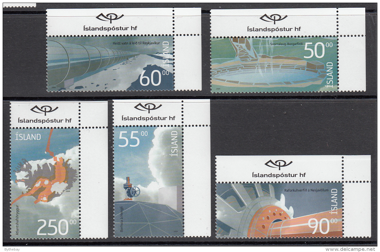 Iceland MNH 2004 Scott #1009-#1013 Set Of 5 Geothermal Energy - Neufs