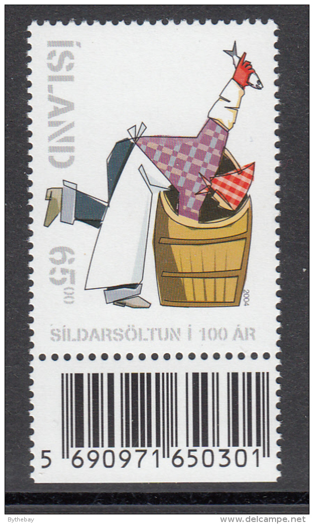 Iceland MNH 2004 Scott #1017 Centenary Herring Industry - Unused Stamps