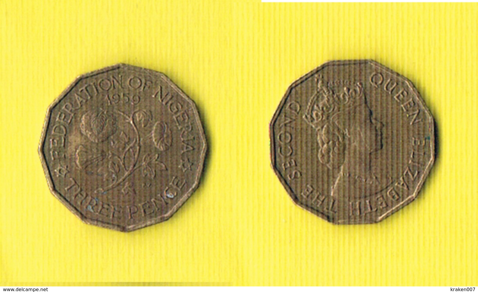 Nigeria 3 Pence 1959 - Nigeria