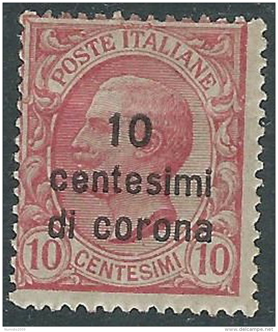 1921-22 DALMAZIA EFFIGIE 10 H MH * - Z2-5 - Dalmatien