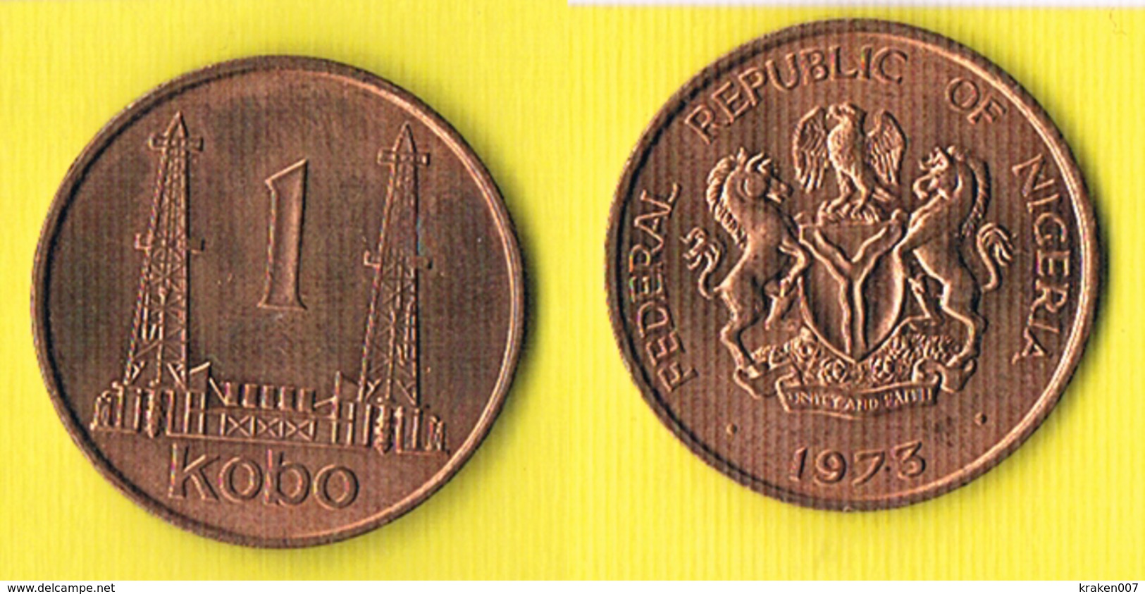 Nigeria 1 Kobo 1973 - Nigeria