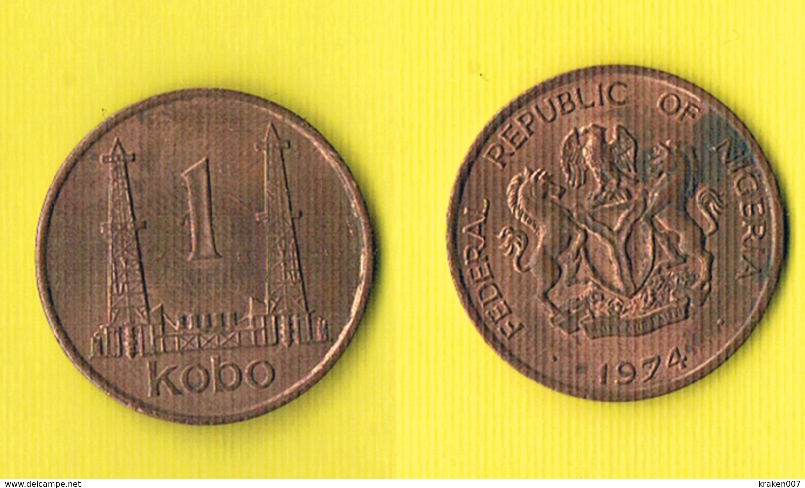 Nigeria 1 Kobo 1974 - Nigeria