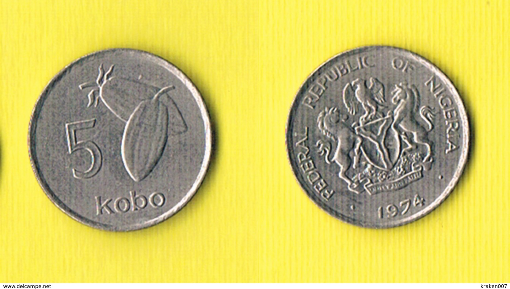 Nigeria 5 Kobo 1974 - Nigeria