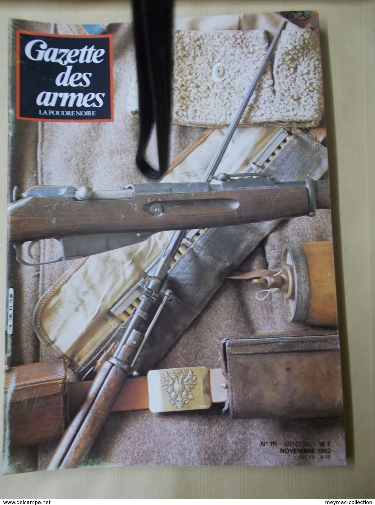 MILITARIA CIVIL REVUE LA GAZETTE DES ARMES PAR 6 NUMEROS ICI 107 AU 112 ANNEE 1982 fusil pistolet épée munition armée