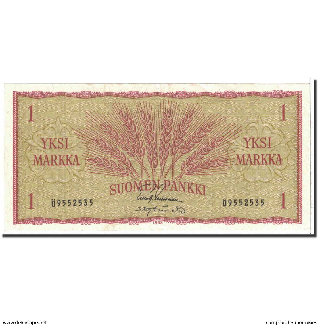 Billet, Finlande, 1 Markka, 1963, Undated, KM:98a, SUP - Finland