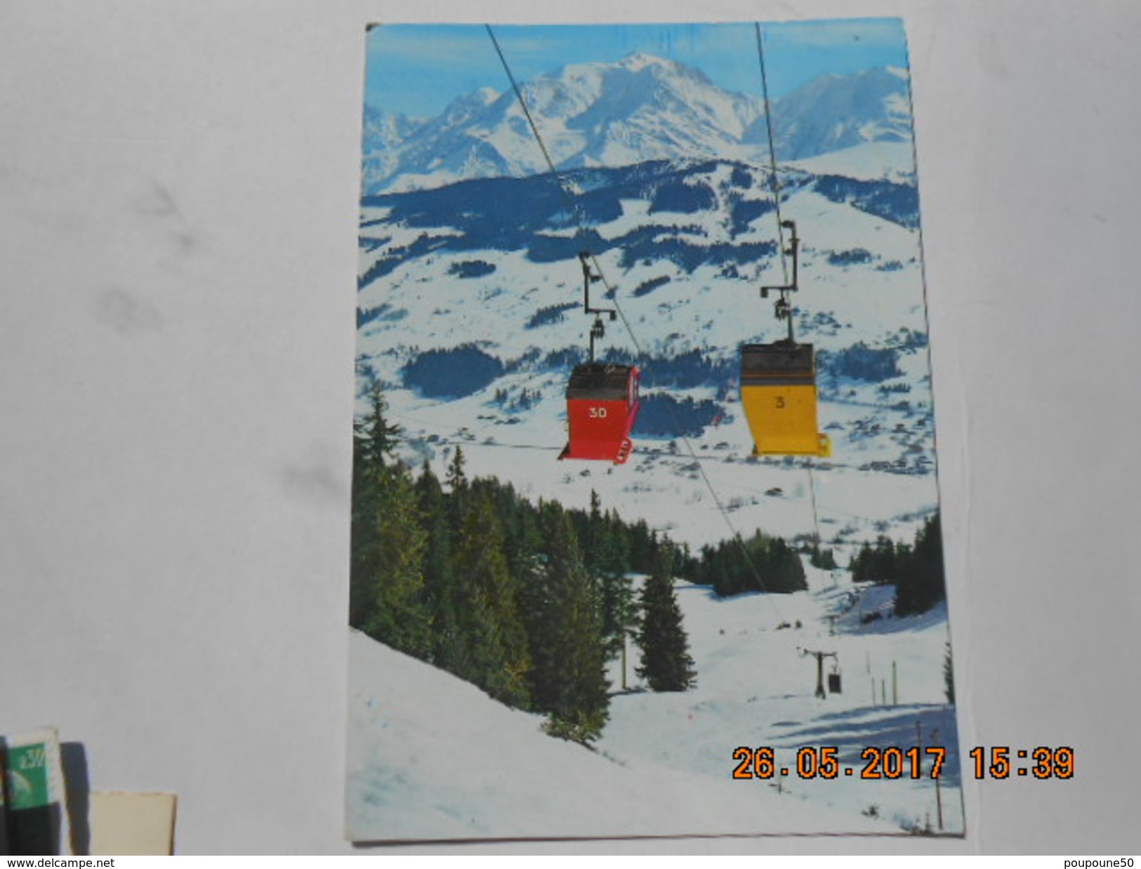 CP 74 MEGEVE -  Le Télécabine Du Jaillet Alt. 1113 M  - En 1969 - Megève