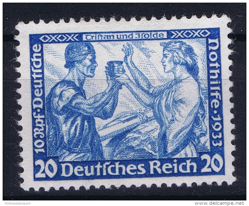 Deutsche Reich:  Mi Nr 505 A  K 14 : 13 Postfrisch/neuf Sans Charniere /MNH/** 1933 Nothilfe Wagner - Ungebraucht