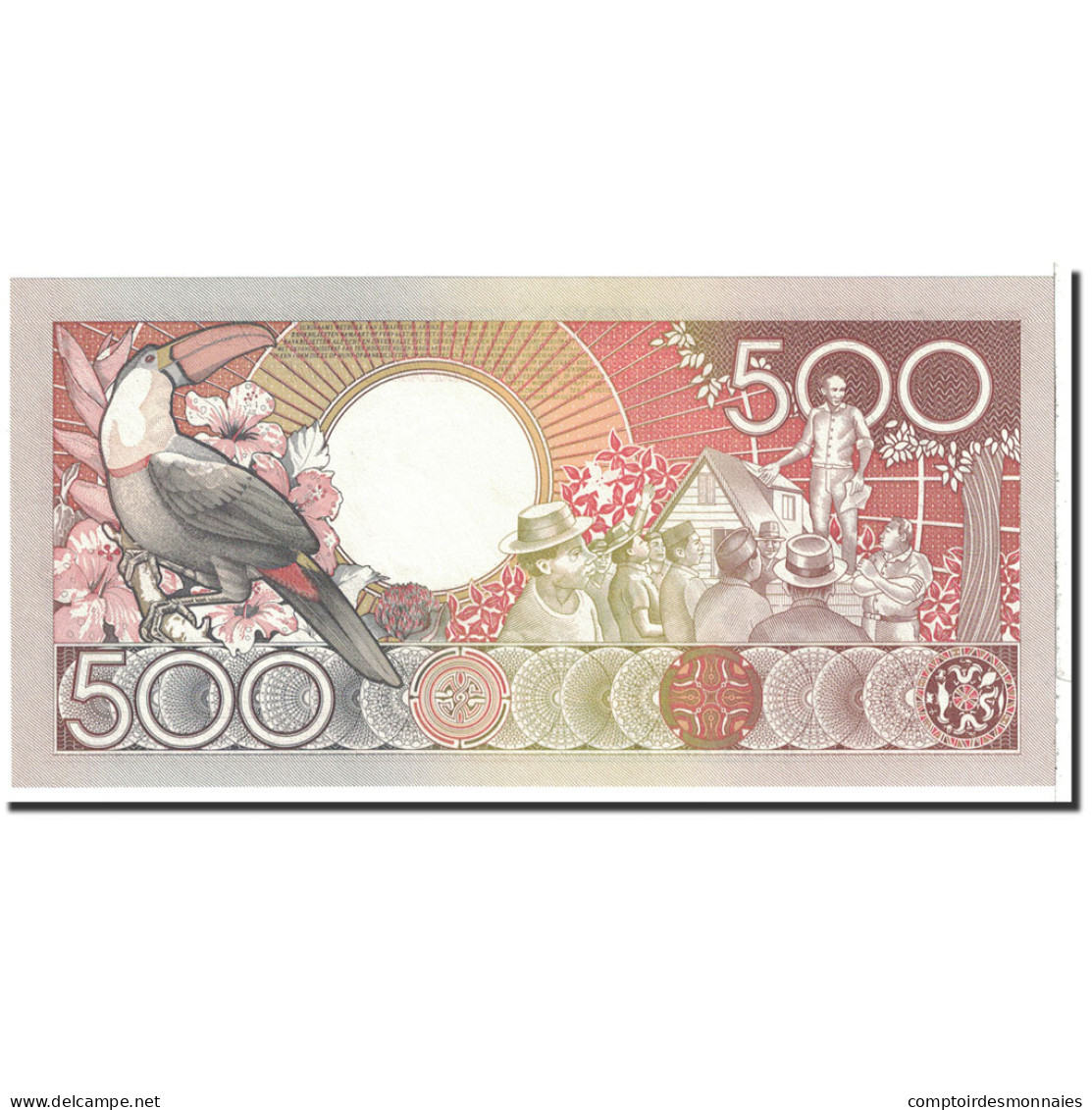 Billet, Surinam, 500 Gulden, 1988, 1988-01-09, KM:135b, NEUF - Surinam