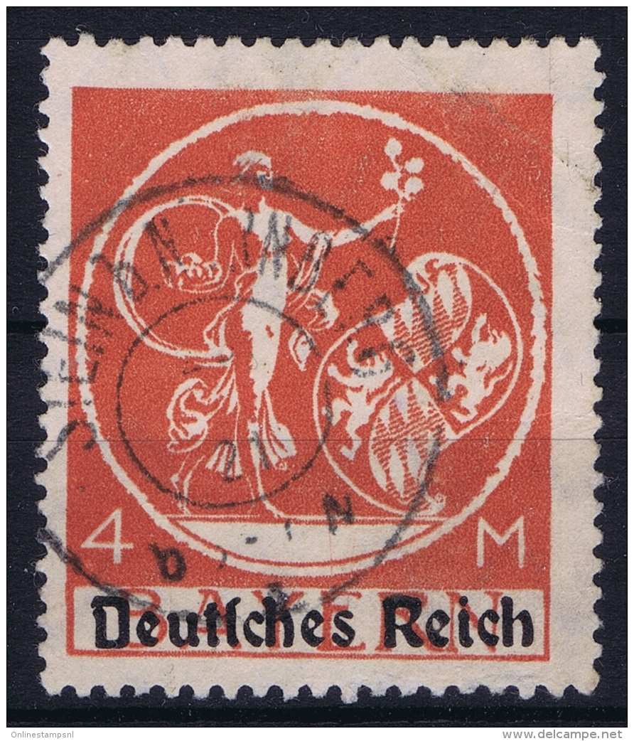 Deutsche Reich:  Mi Nr 135 II   Gestempelt/used/obl. 1920 Light Fold - Gebraucht