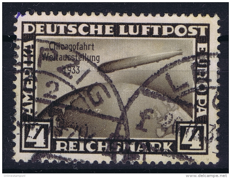 Deutsche Reich:  Mi 498  Gestempelt/used/obl. 1933 Spots - Luft- Und Zeppelinpost