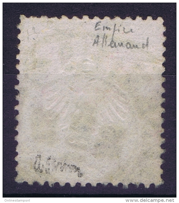 Deutsche Reich: Mi Nr 1 Hufeisen Stempel Gestempelt/used/obl. Signed/ Signé/signiert Brun - Used Stamps