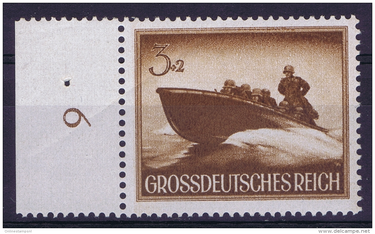 Deutsche Reich: Mi Nr 873 X Senkr. GummiPostfrisch/neuf Sans Charniere /MNH/**  Has A Fold. - Sonstige & Ohne Zuordnung