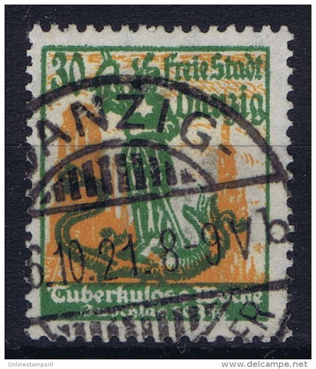 Deutsche Reich: Danzig Mi Nr 90 Ersttagstempel Gestempelt/used/obl. 16-10-1921 - Used