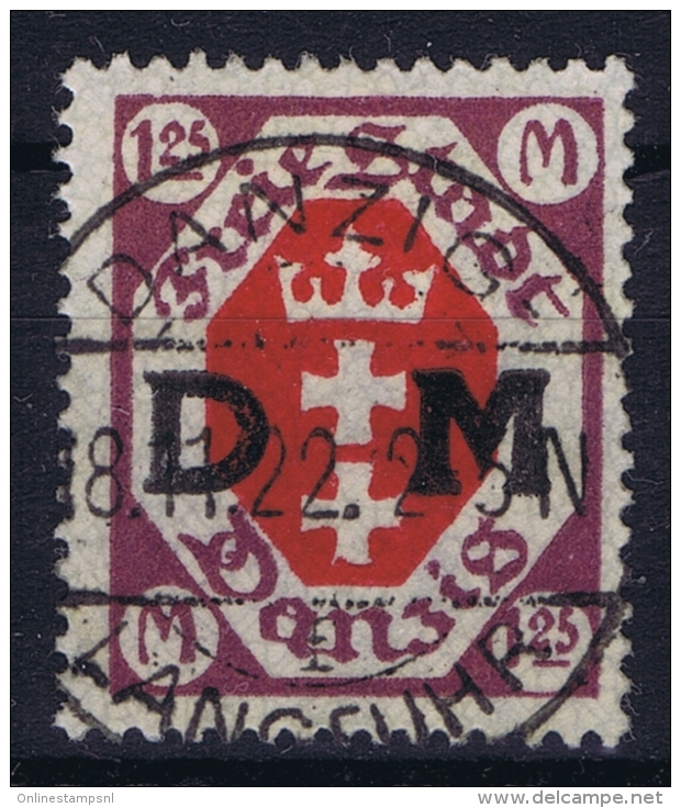 Deutsche Reich: Danzig Mi Nr DM 17 Gestempelt/used/obl. Signed/ Signé/signiert - Dienstzegels