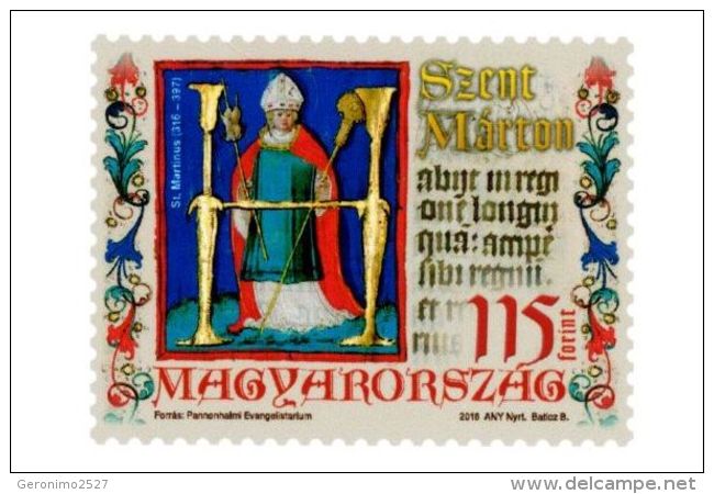 HUNGARY 2016 PEOPLE 1700 Years From The Birth Of ST. MARTIN Of TOURS - Fine Set MNH - Ongebruikt