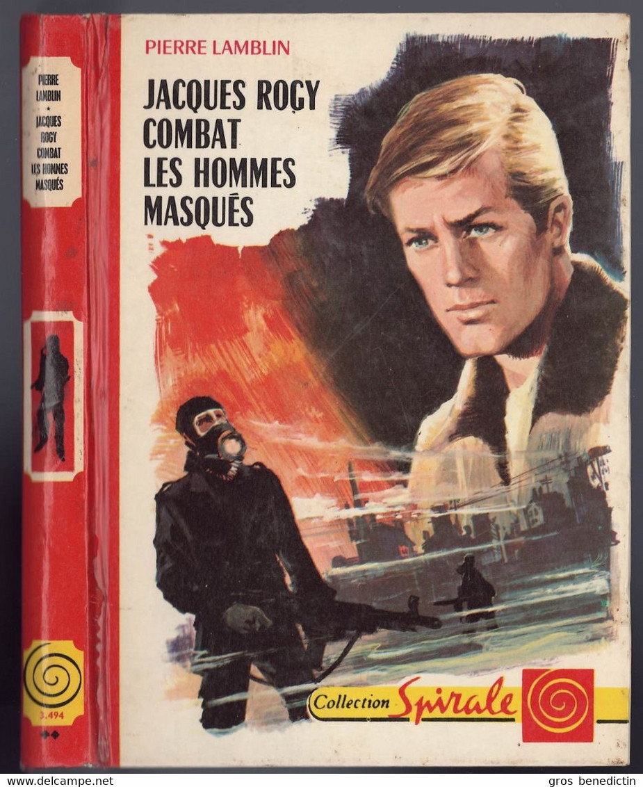 G.P. Spirale N°184 - Pierre Lamblin - "Jacques Rogy Combat Les Hommes Masqués" - 1972 - Défaut Reliure - #Ben&Spi&Rogy - Collection Spirale