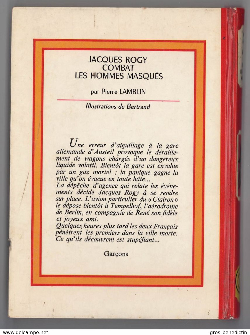 G.P. Spirale N°184 - Pierre Lamblin - "Jacques Rogy Combat Les Hommes Masqués" - 1972 - Défaut Reliure - #Ben&Spi&Rogy - Collection Spirale