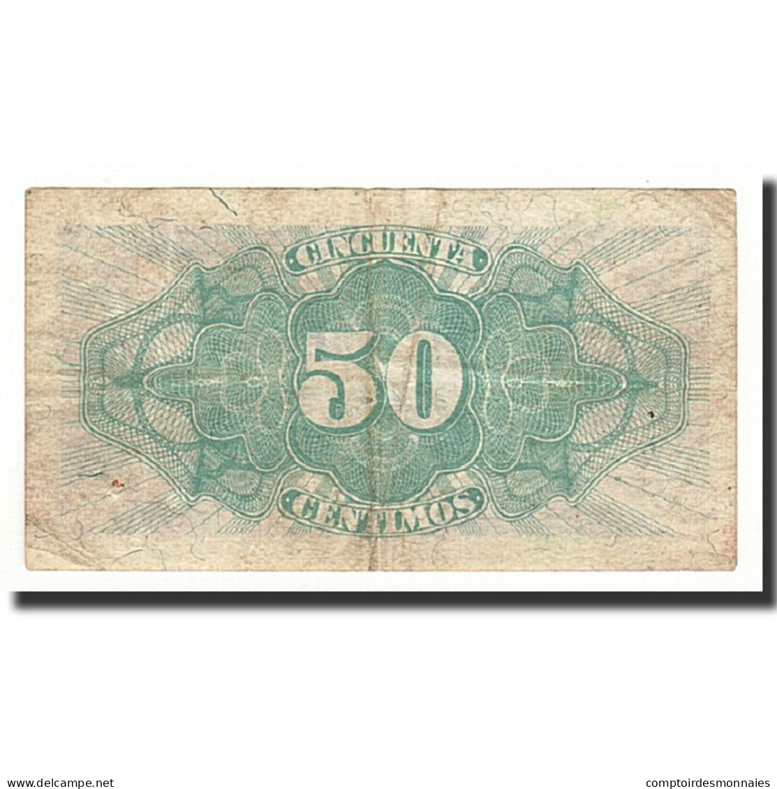 Billet, Espagne, 50 Centimos, Undated (1938), KM:96M, TTB - 1-2 Peseten