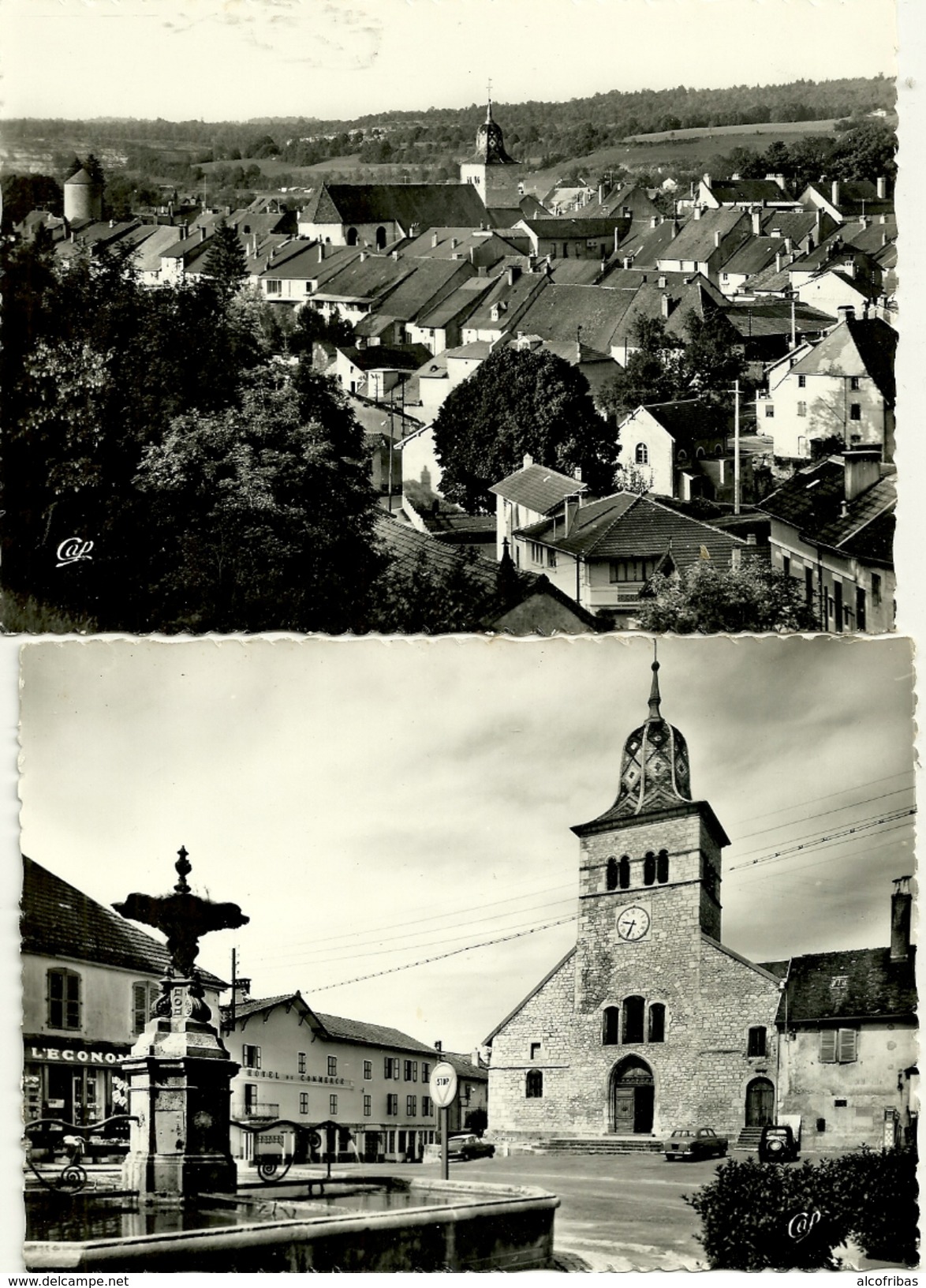 39 CPsm Photo Clairvaux Les Lacs 4 Cartes Parc Eglise Vue Generale Colonie St Ouen - Autres & Non Classés