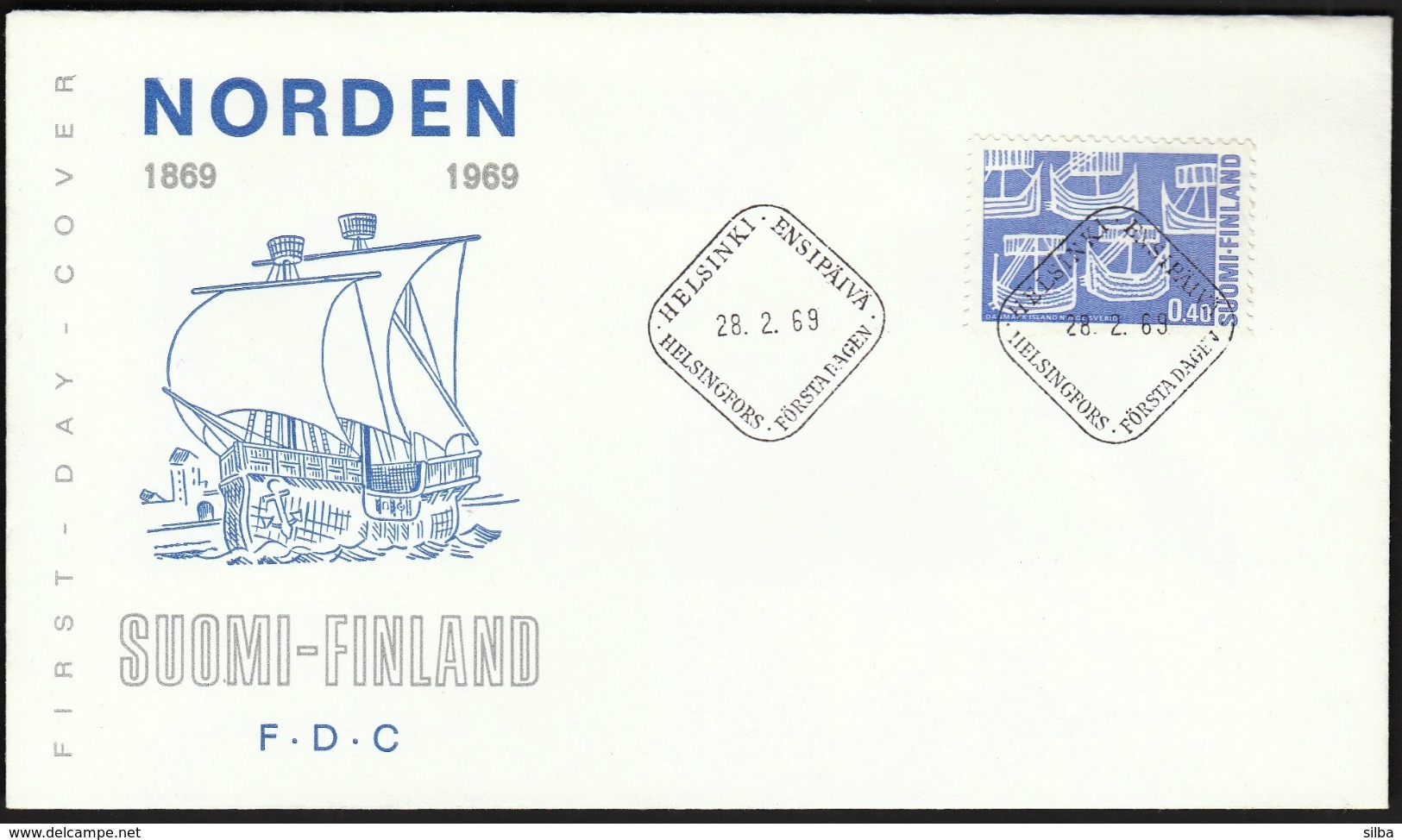 Finland 1969 / NORDEN 1969 / Joint Issues / Ships - European Ideas