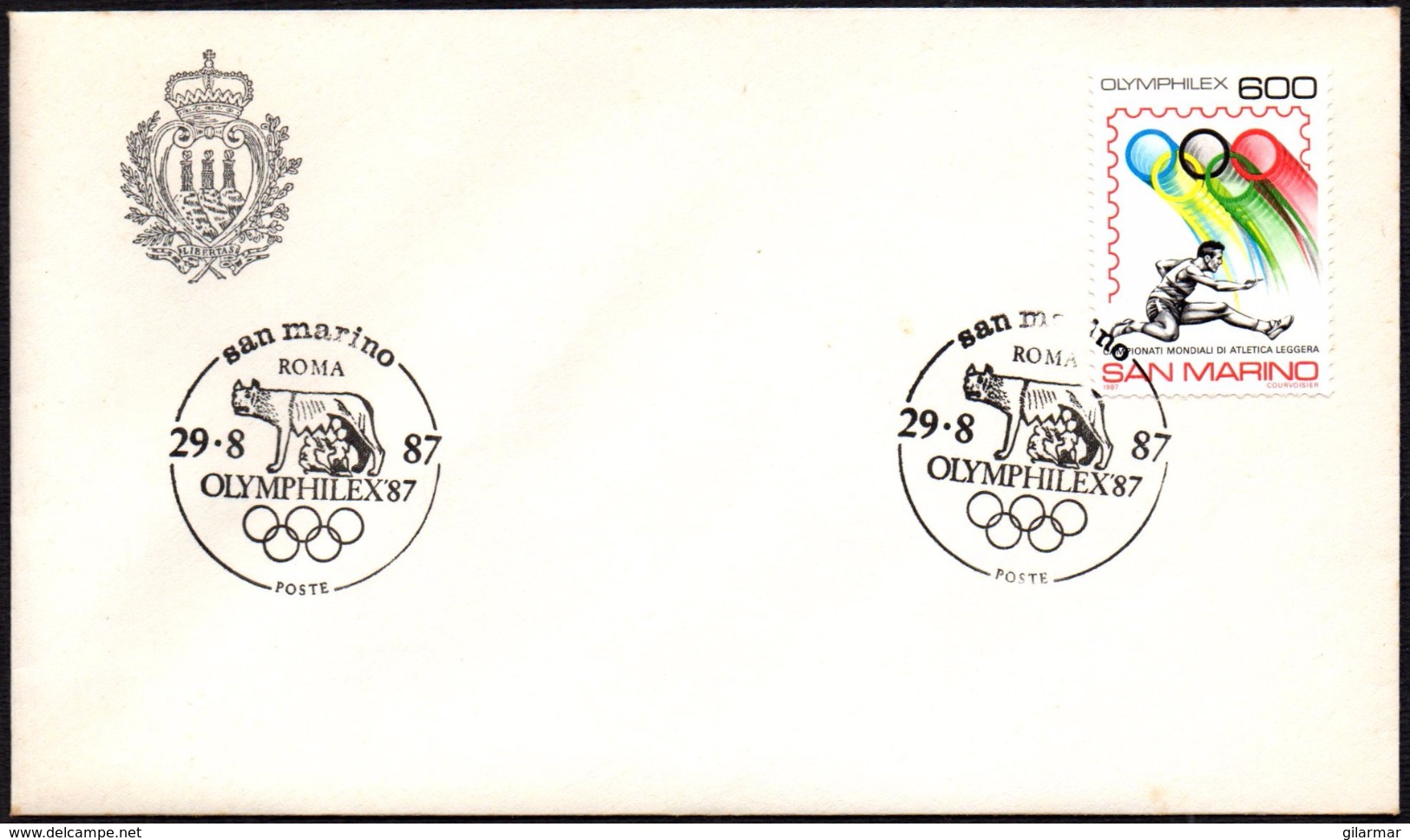 OLYMPIC GAMES - SAN MARINO 1987 - OLYMPHILEX '87 - Estate 1988: Seul