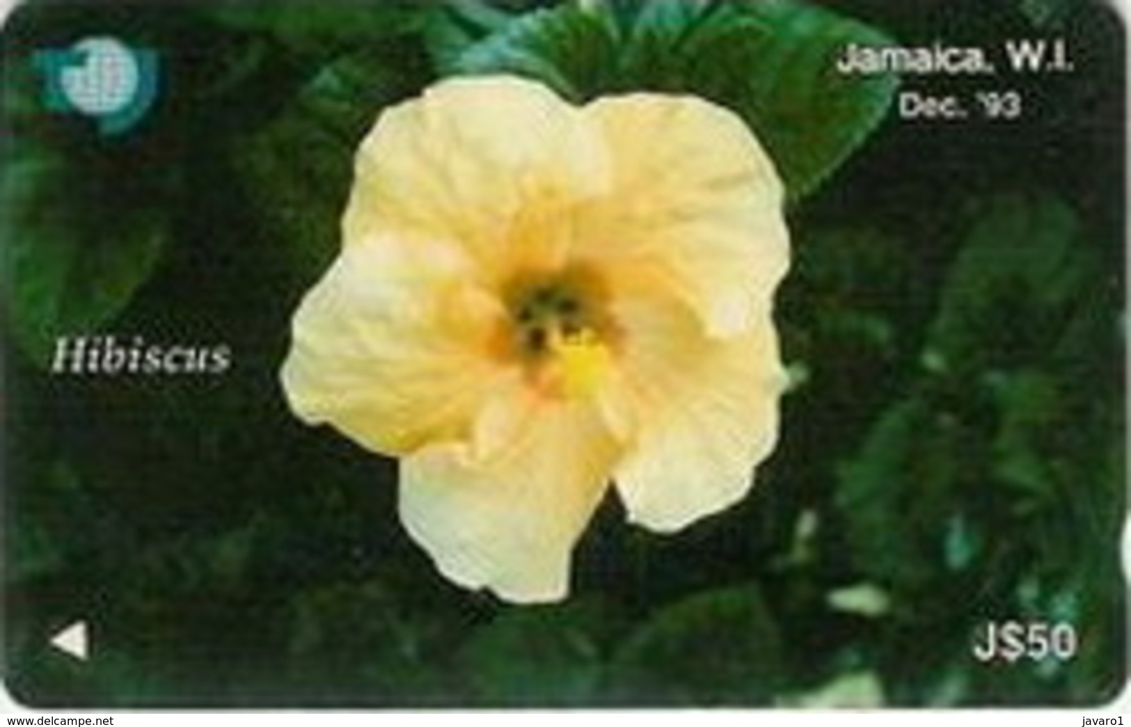 JAMAICA : 016D J$50  HIBISCUS USED - Jamaïque