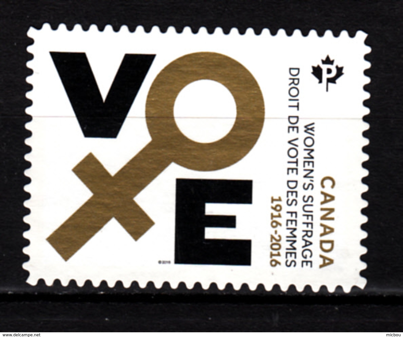 ##13, Canada, MNG, Droit De Vote Des Femmes, Women's Right To Vote - Used Stamps