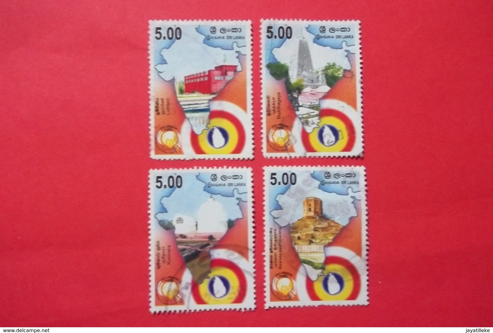 SRI LANKA (CEYLON)  -   SC # 1790 VESAK FESTIVAL 2011  FULL SET USED(VERY RARE) WITHDRAWN.. - Sri Lanka (Ceylon) (1948-...)