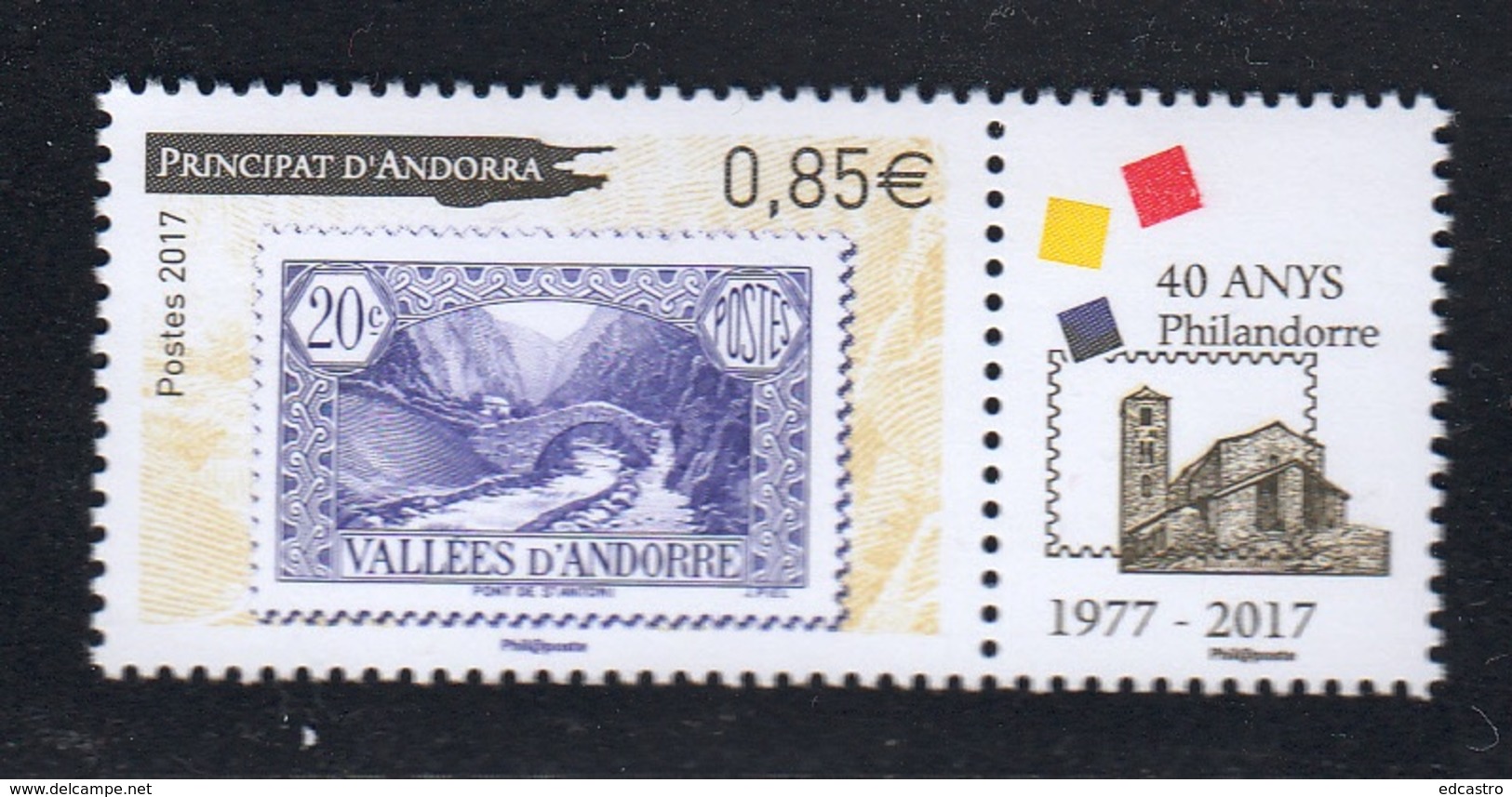 FRENCH ANDORRA 2017 Philandorre 1977 - 2017 - Unused Stamps