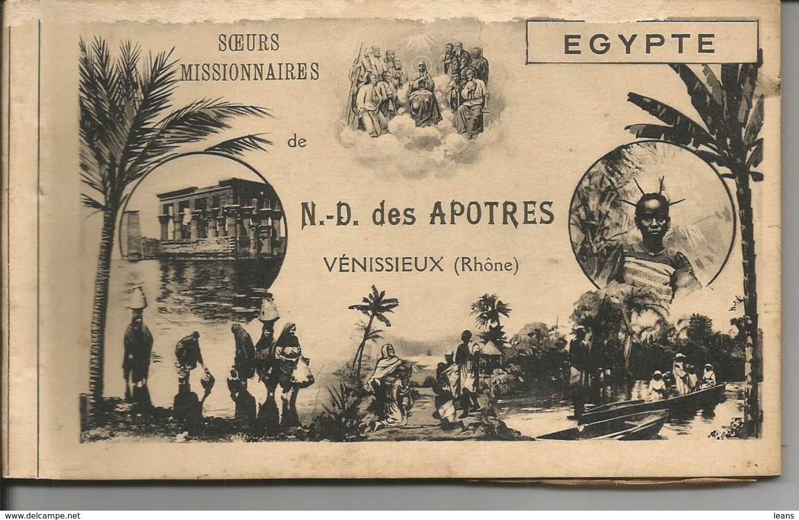 EGYPTE  Carnet De 10 Cartes  Des Soeurs Missionnaires  N.D Des Apotres  Venissieux (voir Detail) - Altri & Non Classificati