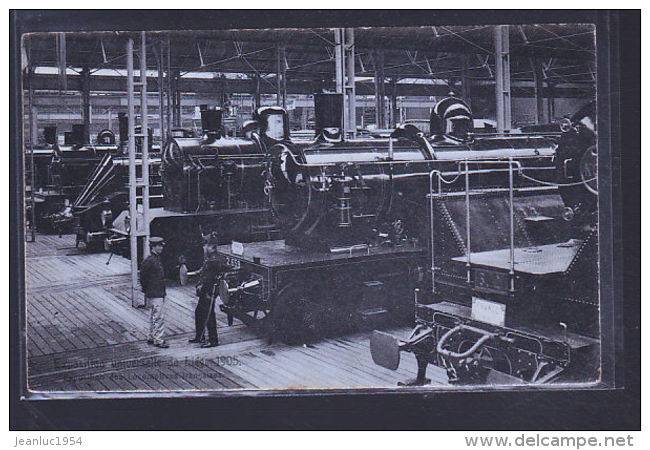 BELGIQUE EXPOS UNIVER 1905 LOCOMOTIVES FRANCAISES - Sonstige & Ohne Zuordnung